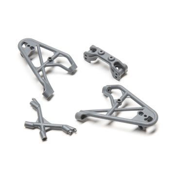 Losi Fr Shk Tower/Brace & Camber Link Mnt,Grey:Rock Rey (Z-LOS231039)