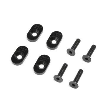 Losi Engine Mount Insert & Screws 20T, Black(4): DBXL 2.0 (Z-LOS232138)