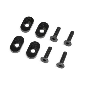 Losi EngineMountInsert & Screws 21T, Black(4): DBXL 2.0 (Z-LOS232139)