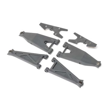 Losi Front Suspension Arm Set, Gray: RZR Rey (Z-LOS234053)