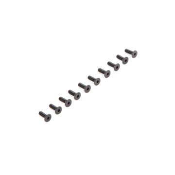 Losi Flat Head Screws M2.5 x 8mm (10) (Z-LOS235009)