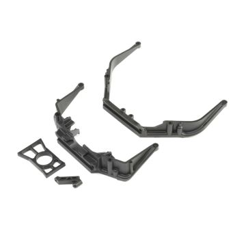 Losi Fr/RrChassisBraceSet&DiffRetainer Ring: LST 3XL-E (Z-LOS241017)