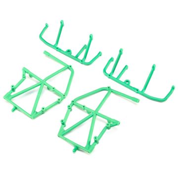 Losi Side Cage and Lower Bar, Green: LMT (Z-LOS241039)