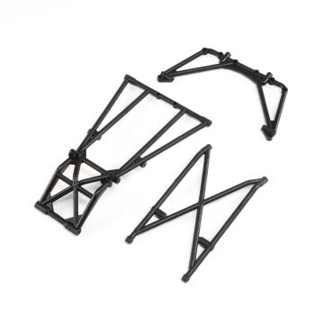 Losi Rear Cage and Hoop Bars, Black: LMT (Z-LOS241044)