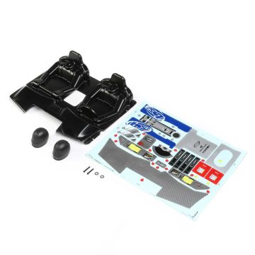 Losi Interior Set w/Helmets, Clear: SBR 2.0 (Z-LOS250047)