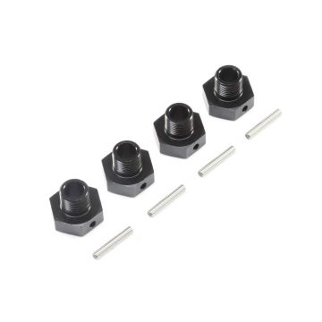 Losi 20mm Wheel Hexes and Pins, BLK (4): Super Baja Rey (Z-LOS252077)