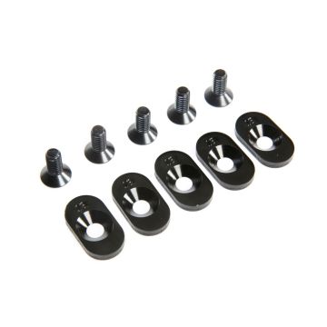 Losi EngineMntInsert&Screws, BLK, 18T(5): 5ive-T 2.0 (Z-LOS252099)