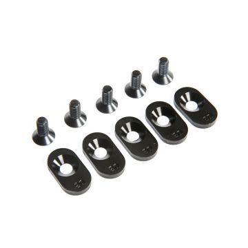 Losi EngineMntInsert&Screws, BLK, 20T(5): 5ive-T 2.0 (Z-LOS252103)