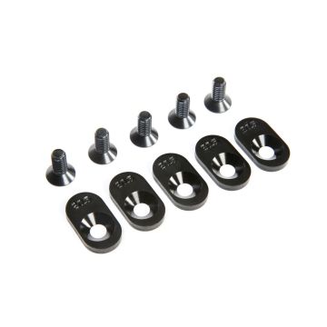 Losi EngineMntInsert&Screws, BLK, 20.5T(5): 5ive-T 2.0 (Z-LOS252104)