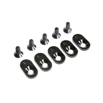 Losi EngineMntInsert&Screws, BLK, 21T(5): 5ive-T 2.0 (Z-LOS252105)