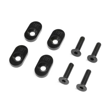Losi EngineMountInsert & Screws 19T, Black(4): DBXL 2.0 (Z-LOS252137)