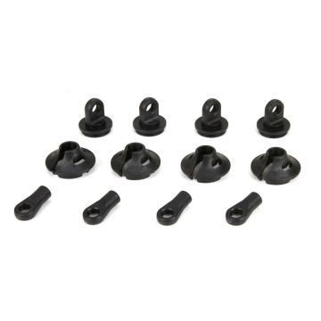 Losi Spring Cups/Clips/Shock Ends (2): 1:5 4wd DB XL (Z-LOS253006)