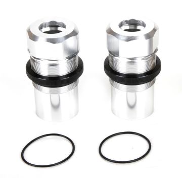 Losi Fr/Rr Shock Body, Cap, AL, Slvr(2): MTXL (Z-LOS253019)