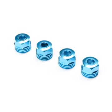 Losi Lower Shock Caps, Aluminum, King Blue (4): SBR 2.0 (Z-LOS253032)