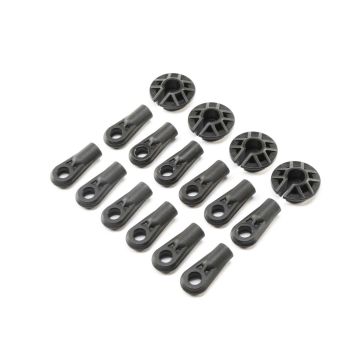 Losi Shock and Rod Ends,Spring Cups(12): Super Baja Rey (Z-LOS254034)