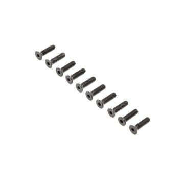 Losi Flat Head Screws, Stl, BO, M4 x 16mm (10) (Z-LOS255017)