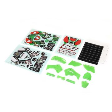 Losi Green Plastics with Wraps: Promoto-MX (Z-LOS260002)