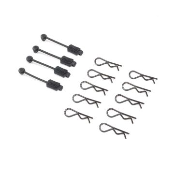 Losi Body Clip (10) & Leash (4): Promoto-MX (Z-LOS266000)