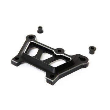 Losi Front Top Plate, Black, Aluminum: DBXL-E (Z-LOS351008)