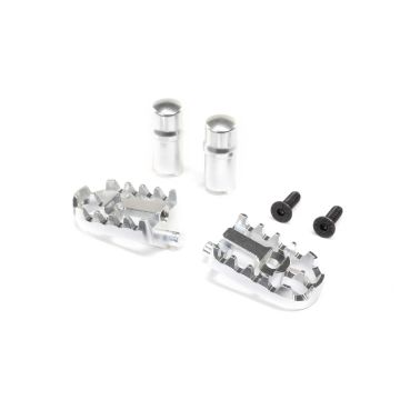 Losi Aluminum Foot Pegs, Silver: Promoto-MX (Z-LOS361001)