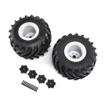 Losi Mounted Monster Truck Tires, Left/Right: LMT (Z-LOS43034)