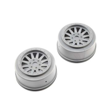Losi Wheels, Silver (2): Super Baja Rey (Z-LOS45020)