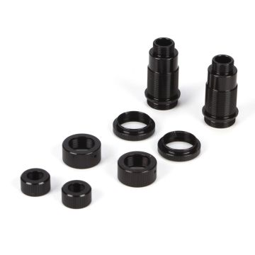 Losi Rear Shock Body Set, Al, Black: Mini 8ight,DB (Z-LOSB1912)