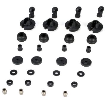 Losi Shock Plastics & Balls (4): 5IVE-T, MINI WRC (Z-LOSB2855)