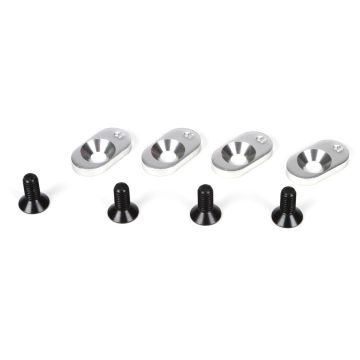 Losi EngineMntInserts&Screws,19T(4): 5IVE-T, MINI WRC (Z-LOSB5801)