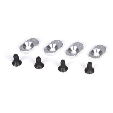 Losi EngineMntInserts & Screws,20T(4):5IVE-T,MINI WRC (Z-LOSB5802)