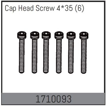 Absima Cap Head Screw 4*35 (6) (AB1710093)