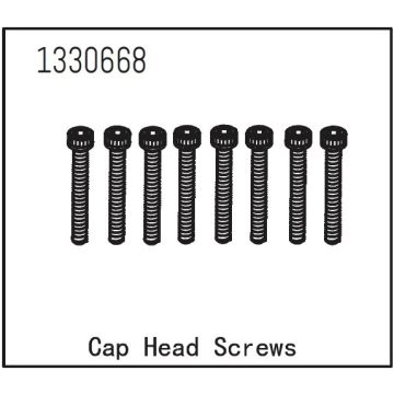 Absima Cap Head Screws M3*22 (8) (AB1330668)