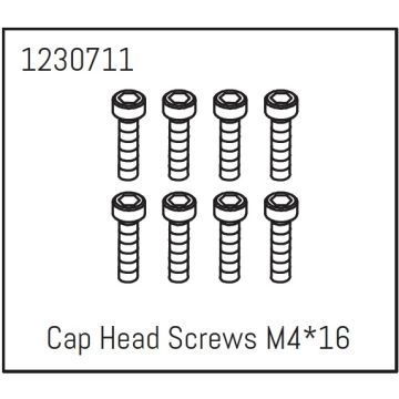 Absima Cap Head Screws M4*16 (8) - Khamba (AB1230711)