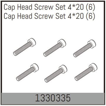 Absima Cap Head Screw Set 4*20 (6) (AB1330335)