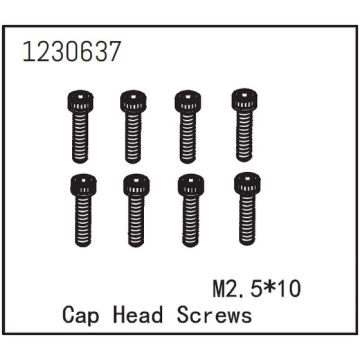 Absima Cap Head Screw M2.5*12 (8) (AB1230637)