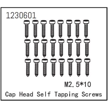 Absima Self-Tapping Cap Screw M2.5*12 (24) (AB1230601)
