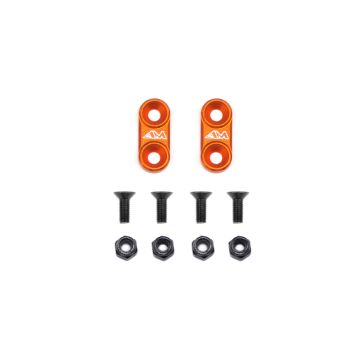 Arrowmax 1/10 On-Road Alloy Wing Mounts - Orange (AM030104)