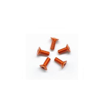 Arrowmax Alu Screw Allen Csk M3 x 8 Orange (5) (AM14CS3008O)