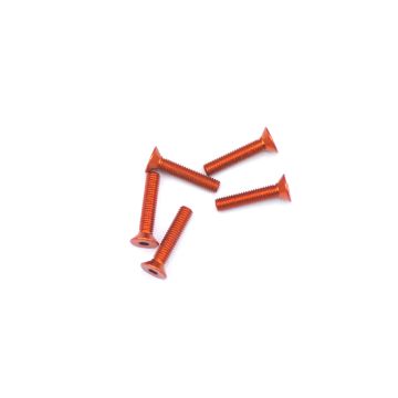Arrowmax Alu Screw Allen Csk M3 x 15 Orange (5) (AM14CS3015O)