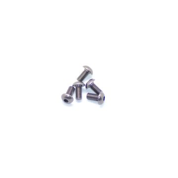 Arrowmax Alu Screw Allen Roundhead M4 x 8 Grey (5) (AM14RH4008G)