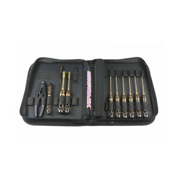 Arrowmax Toolset 1/10 OffRoad 12pcs + Bag Blk Golden (AM199441)