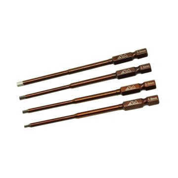 Arrowmax Power Tool Tip Cased Set 4 Pcs; 1.5-2.0-2.5-3.0mm (AM500902)