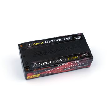 Arrowmax AM Lipo 5200mAh 2S Shorty-7.4V-60/120C Si-Graphene (AM700204)