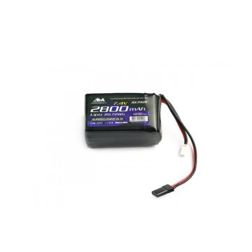 Arrowmax Lipo 2800mAh 2S TX/RX 7.4V Hump (AM700913)