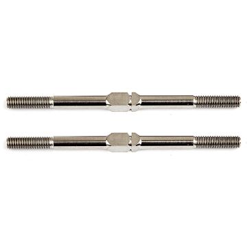 Team Associated FT Titanium Turnbuckles 3X51mm Silver (2) (AS1406)