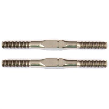 Associated FT Titanium Turnbuckles 3X38mm Silver (2) (AS1413)