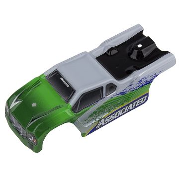 Team Associated TR28 Body White/ Green (AS21444)