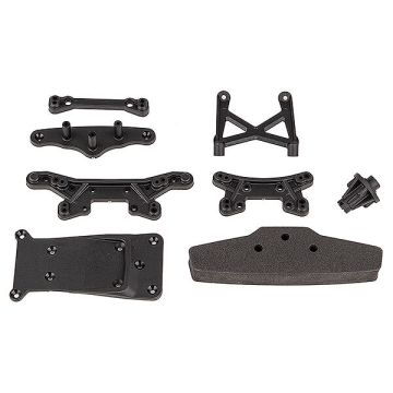 Team Associated Reflex 14R Shock Towers/Bumper/Skid Plate (AS21573)