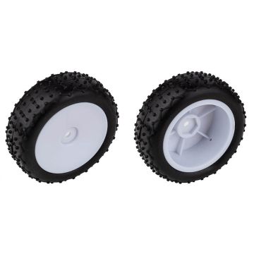 Team Associated Reflex 14 Narrow Mini Pin Tyres - Mounted White Wheels (AS21595)