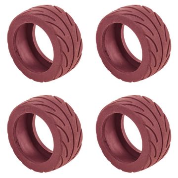 Team Associated Nano Sport Radial Tyres Red (4) (AS21609)